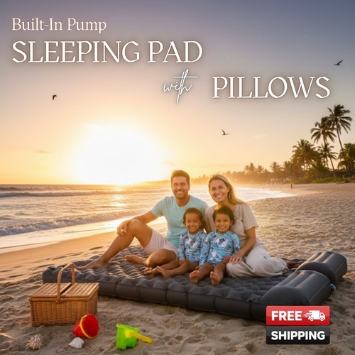 Wide sleeping pad - pad, built-in